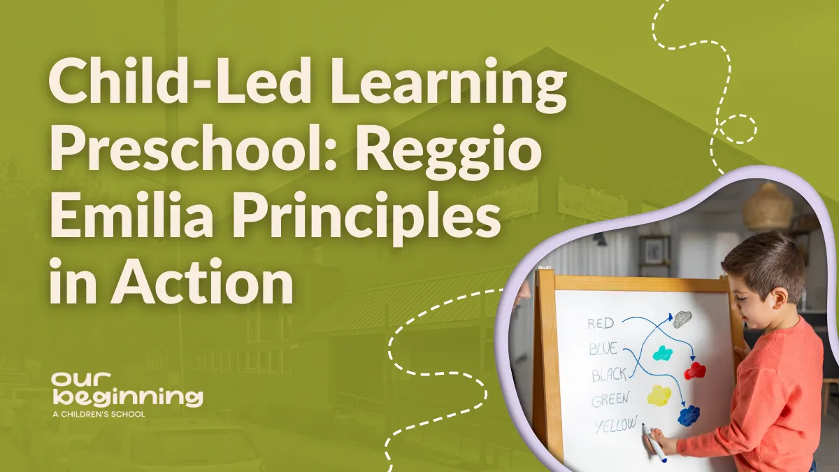 Child led learning preschool Reggio Emilia Principles in Action